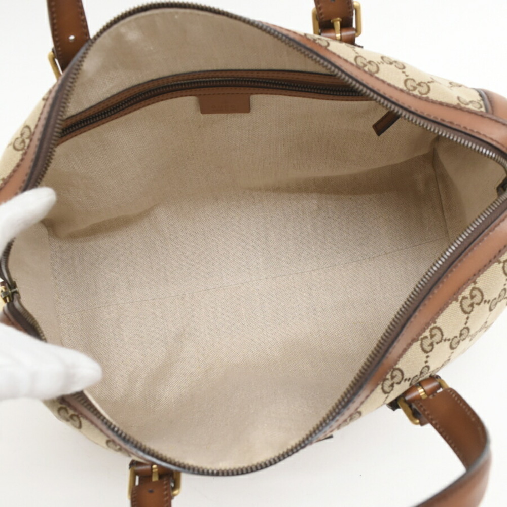 Gucci Boston Bag Canvas Ladyweb Beige - Picture 8 of 8